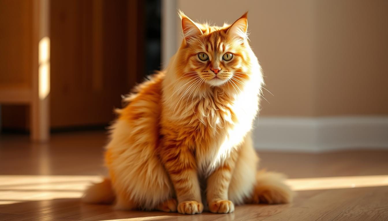 Orange Maine Coon Cat